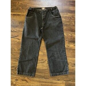 The Haband Tailgater Jeans Mens Size 38S Black Denim